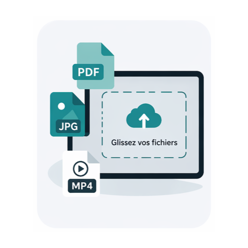 Illustration partage de fichiers